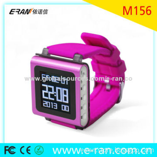 Fashionable Watch MP4 Player with 1.5-inch Screen, Supports FM/Recorder/Clock